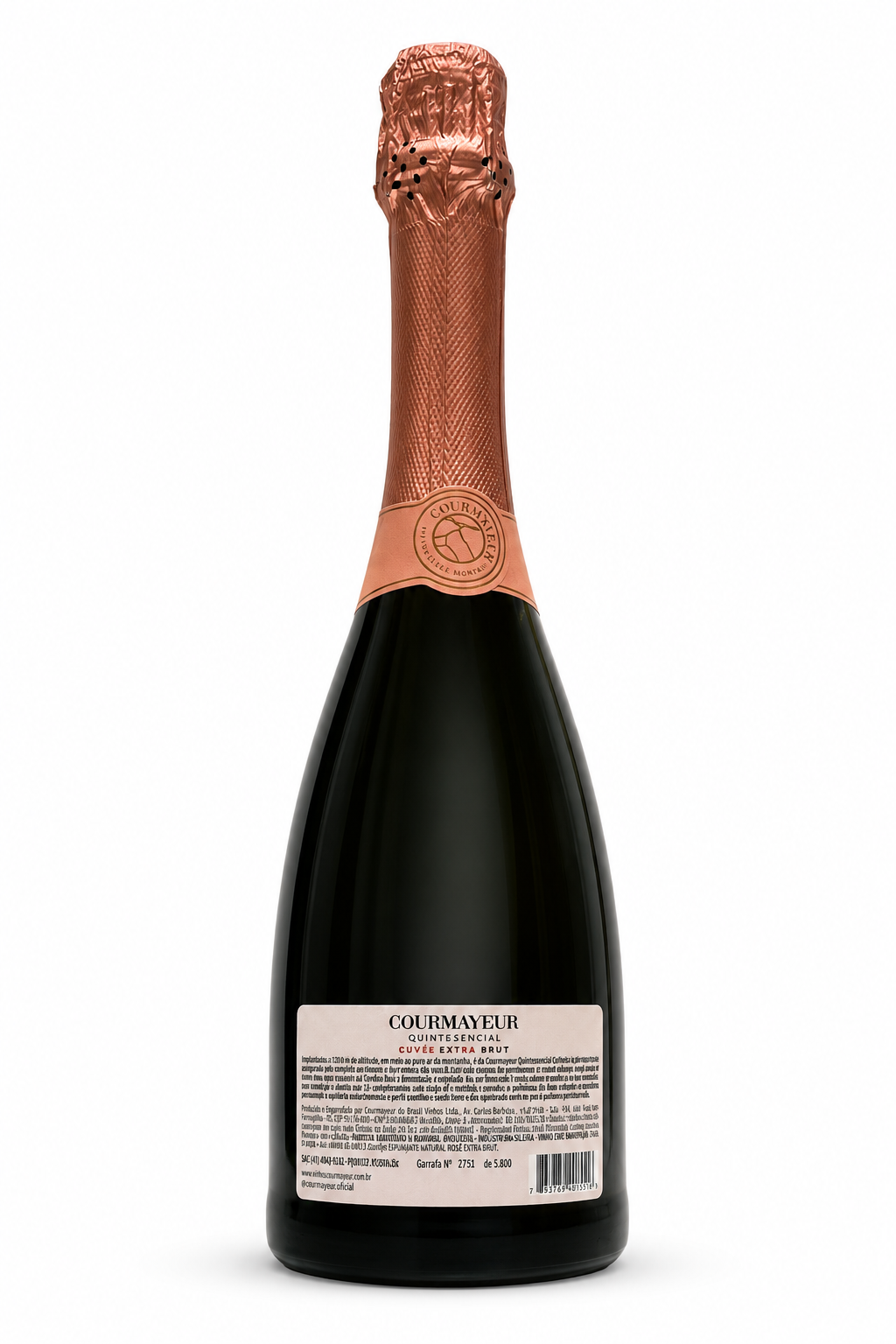 Espumante Courmayeur Quintessencial Cuvée Rosé Extra Brut  - Brasil