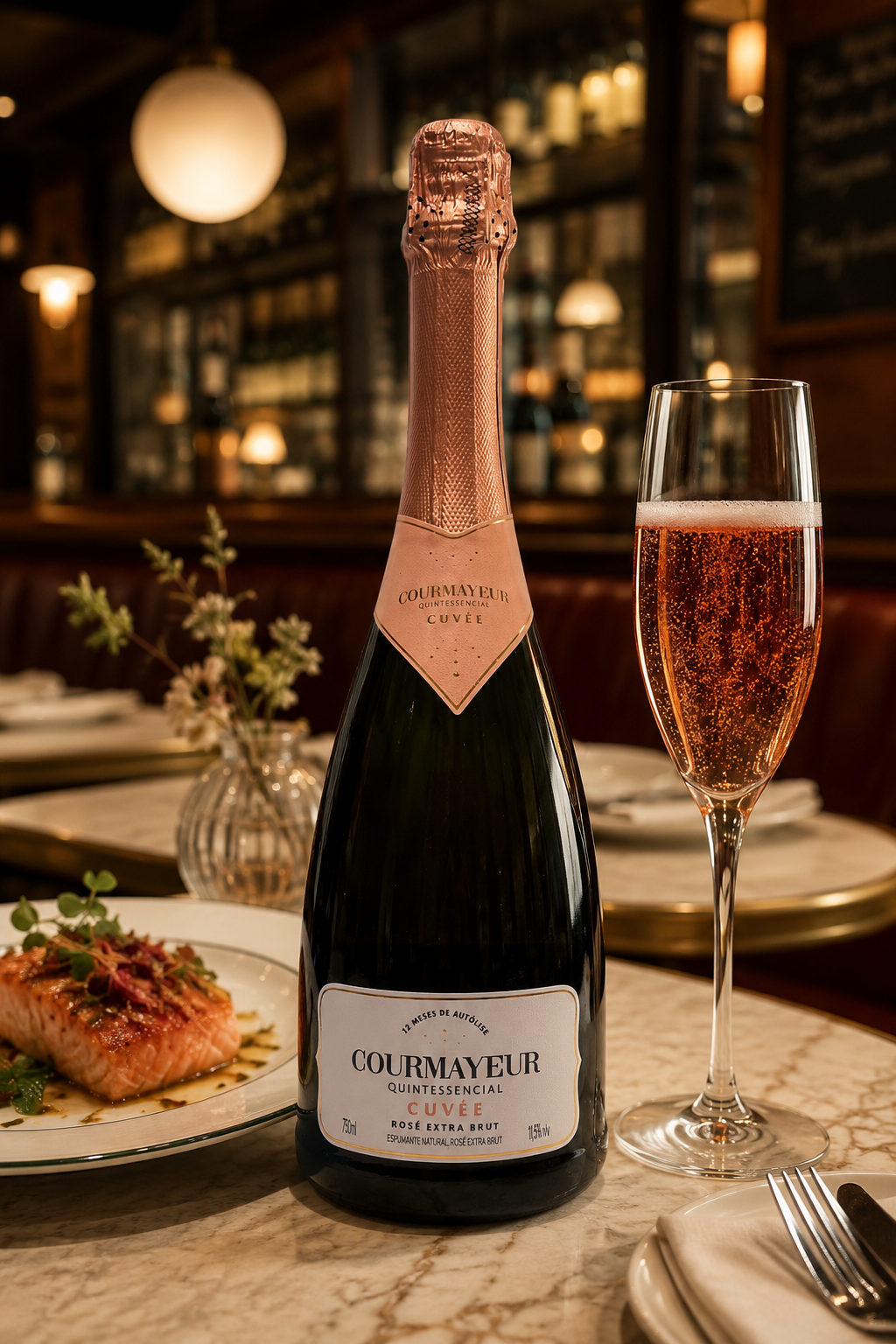 Espumante Courmayeur Quintessencial Cuvée Rosé Extra Brut  - Brasil