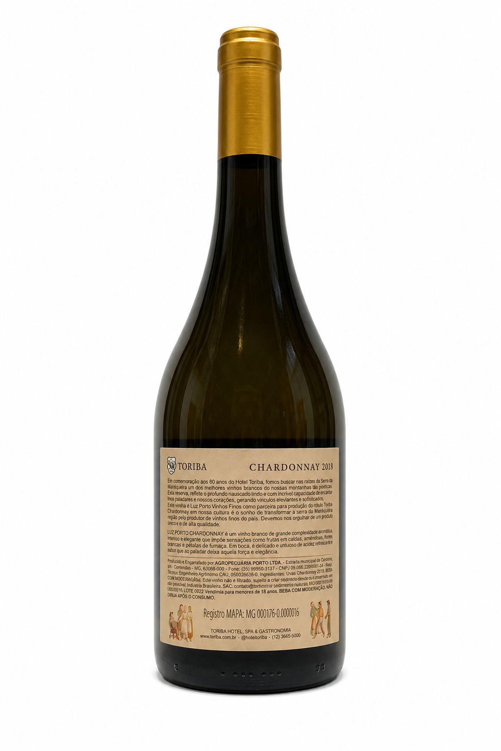 Vinho Branco Toriba Chardonnay 2018  - Brasil